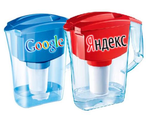 фильтры googl и Яндекс
